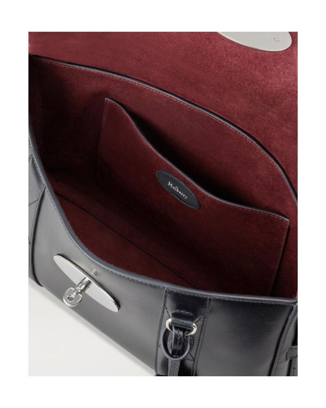 Mulberry Black East West Bayswater Medium Shoulder Bag