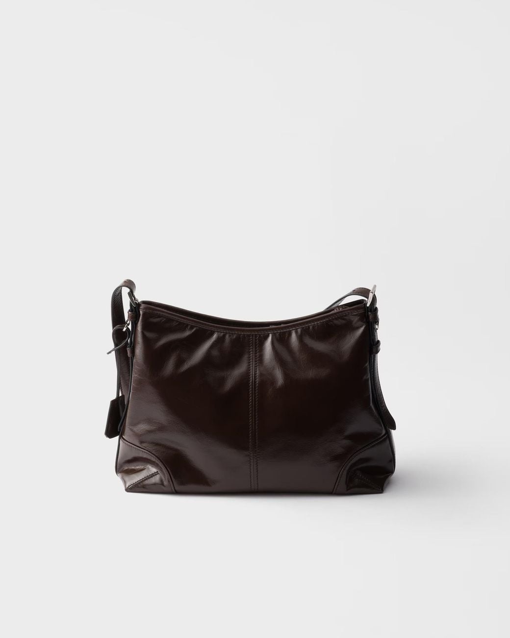 Prada Black Aimèe Large Leather Shoulder Bag