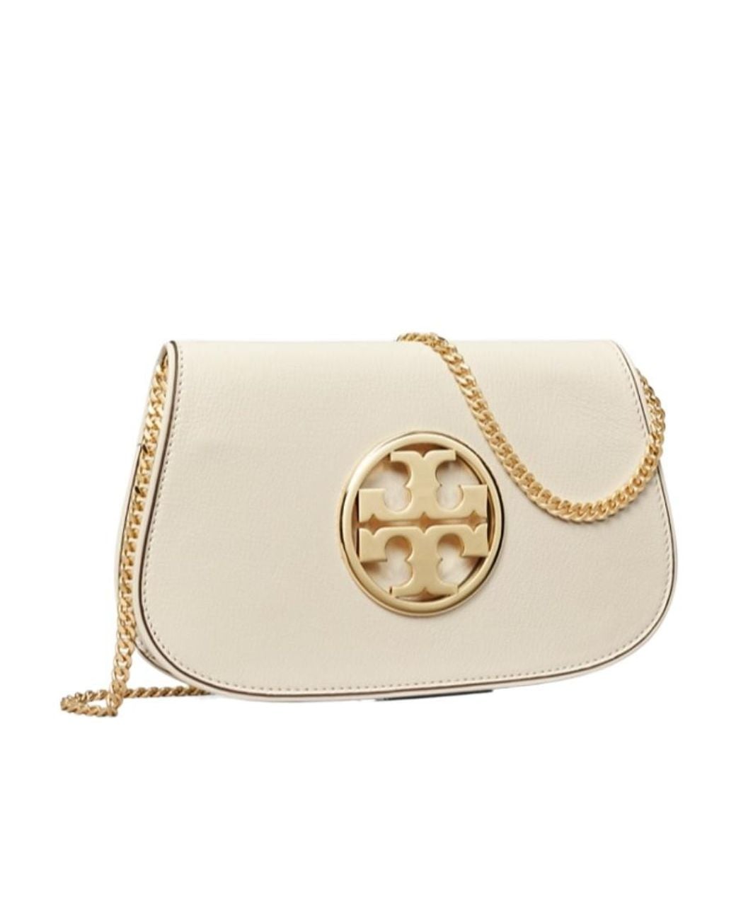 Tory Burch Natural Reva Clutch Bag