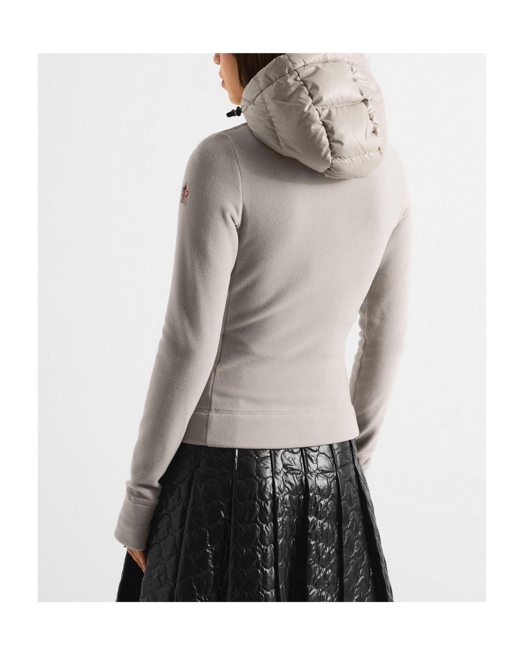 Moncler Natural Hybrid Hooded Down Jacket