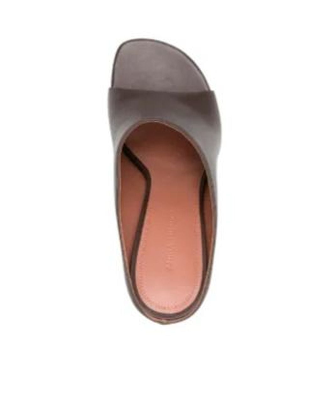 AMINA MUADDI Brown Open-Toe Mules