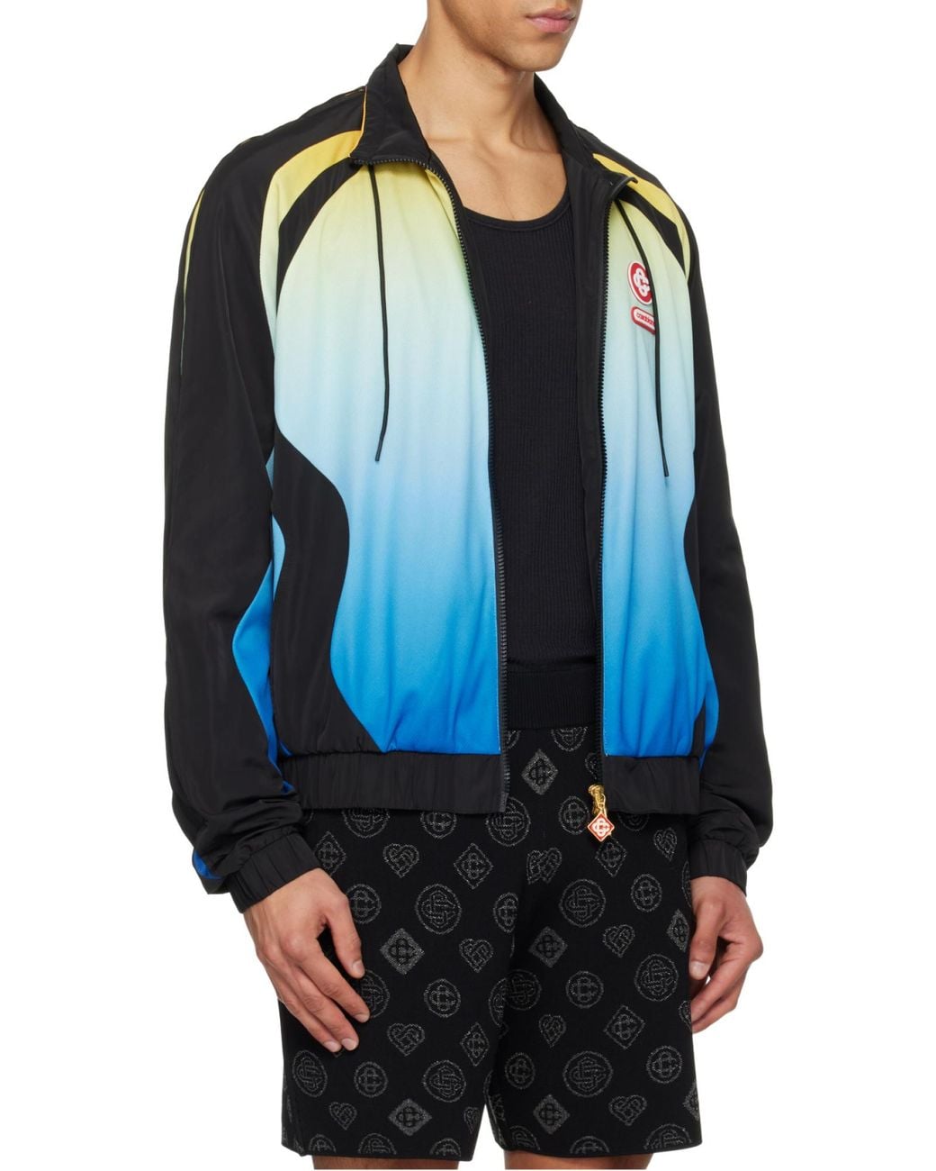 Casablanca Blue Balck Gradient Jacket for men