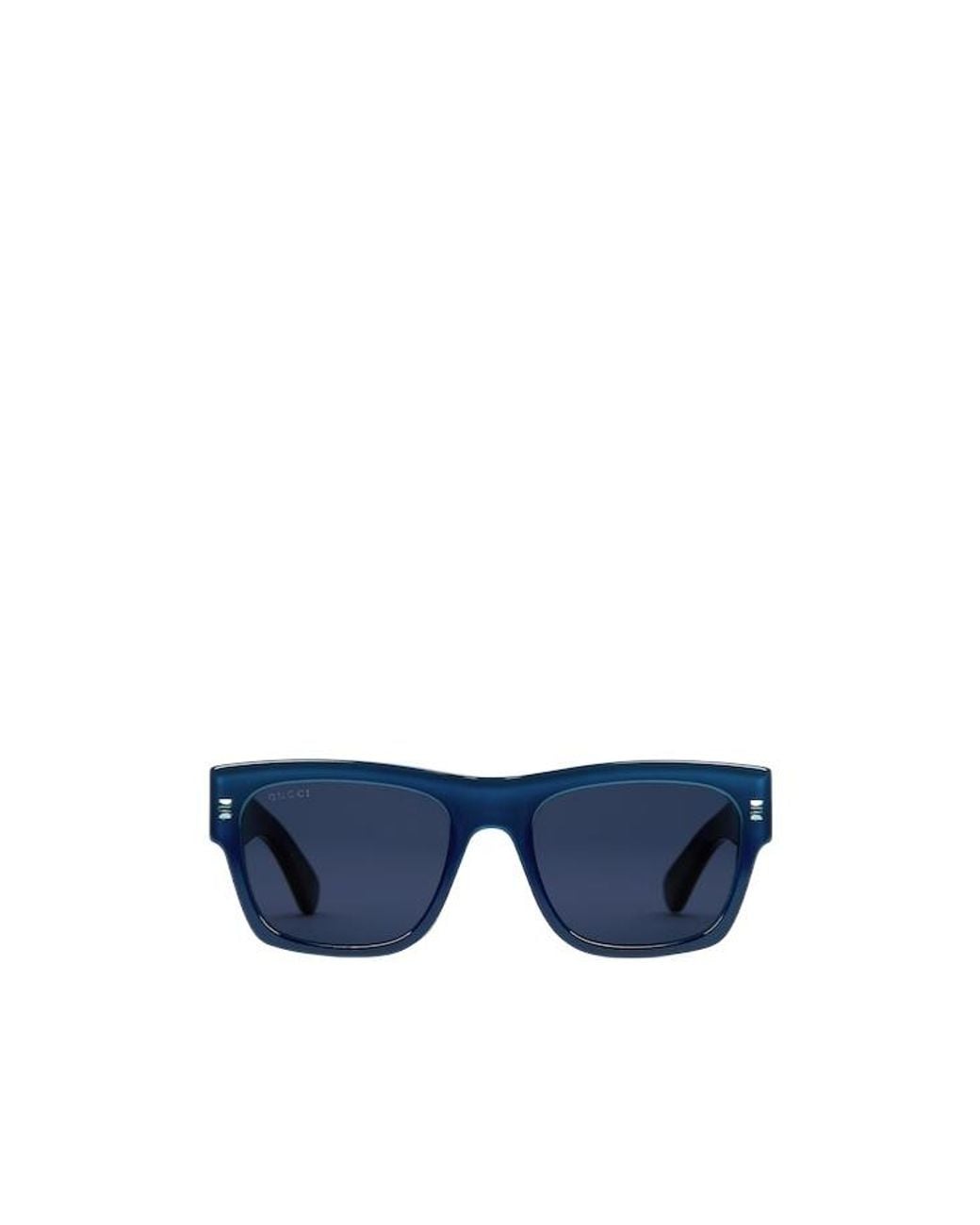 Gucci Blue Square Frame Sunglasses for men