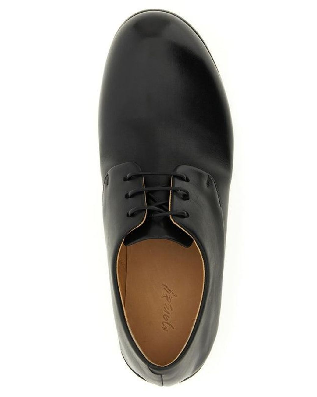 Marsèll Black Round-Toe Derby Shoes for men