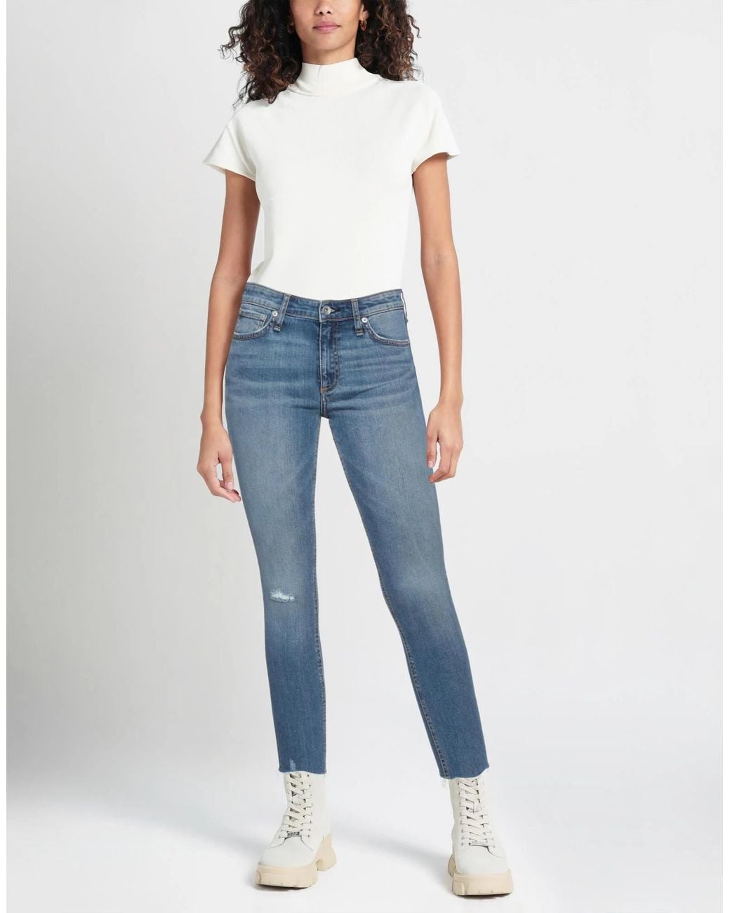 Rag & Bone Blue Denim Trousers