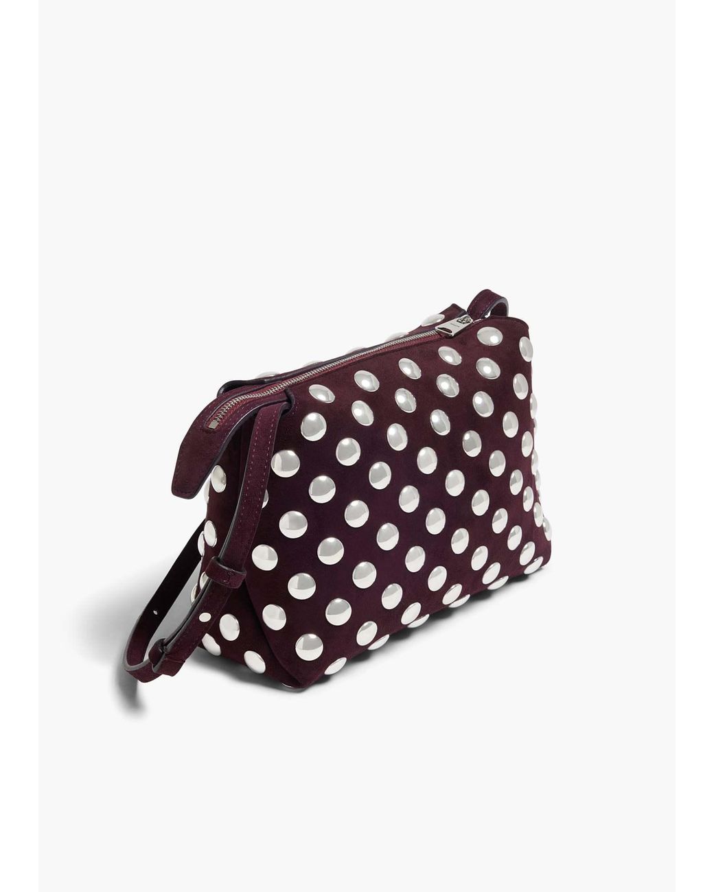 Khaite Black Lina Stud Detailed Medium Crossbody Bag