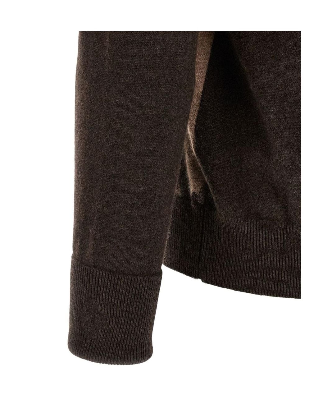 Ballantyne Black Diamond Intarsia V-Neck Sweater for men