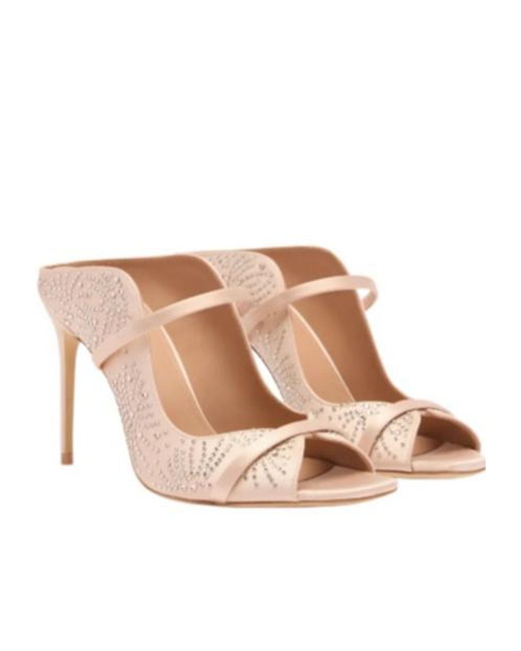 Malone Souliers Pink Noah Crystal-Embellished Sandals