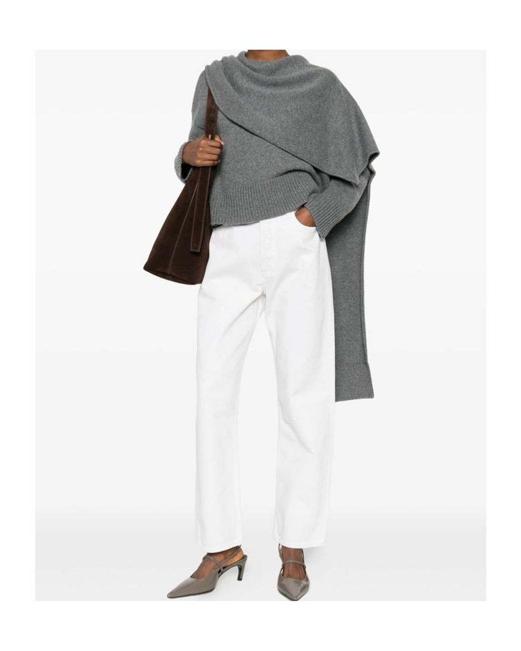 Agolde White 90's Straight-Leg Jeans