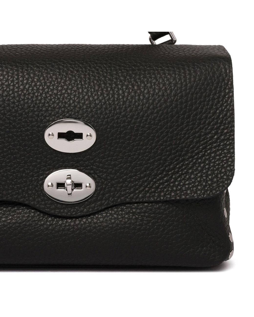 Zanellato Black Small Postina Top-Handle Cross Body Bag
