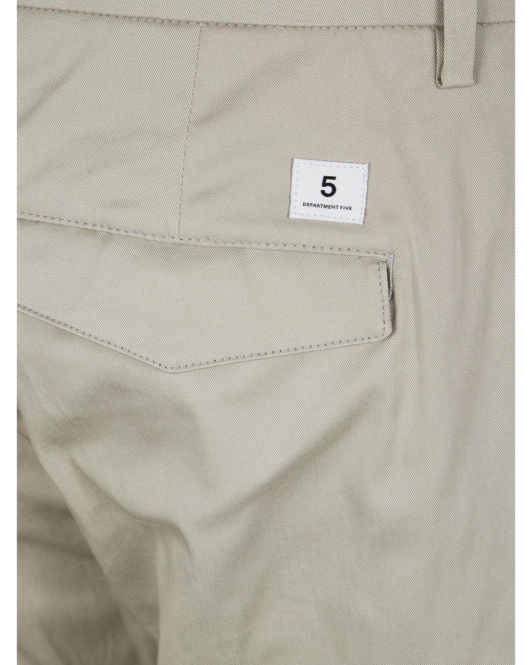 Department 5 Gray Pressed-Crease Chinos for men