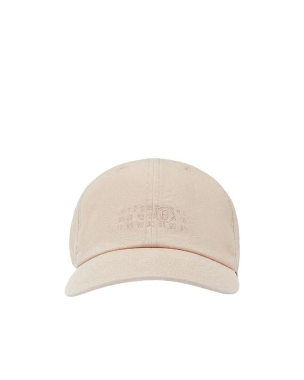 MM6 by Maison Margiela Natural Logo Embroidered Cap for men