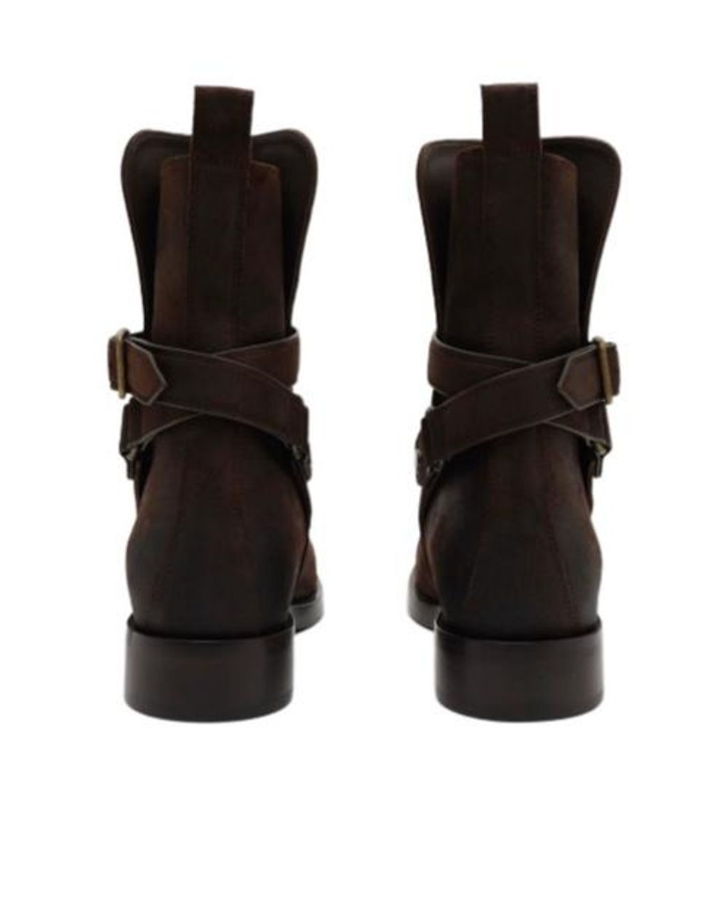 Burberry Brown Ledger Jodhpur Buckled Boots for men