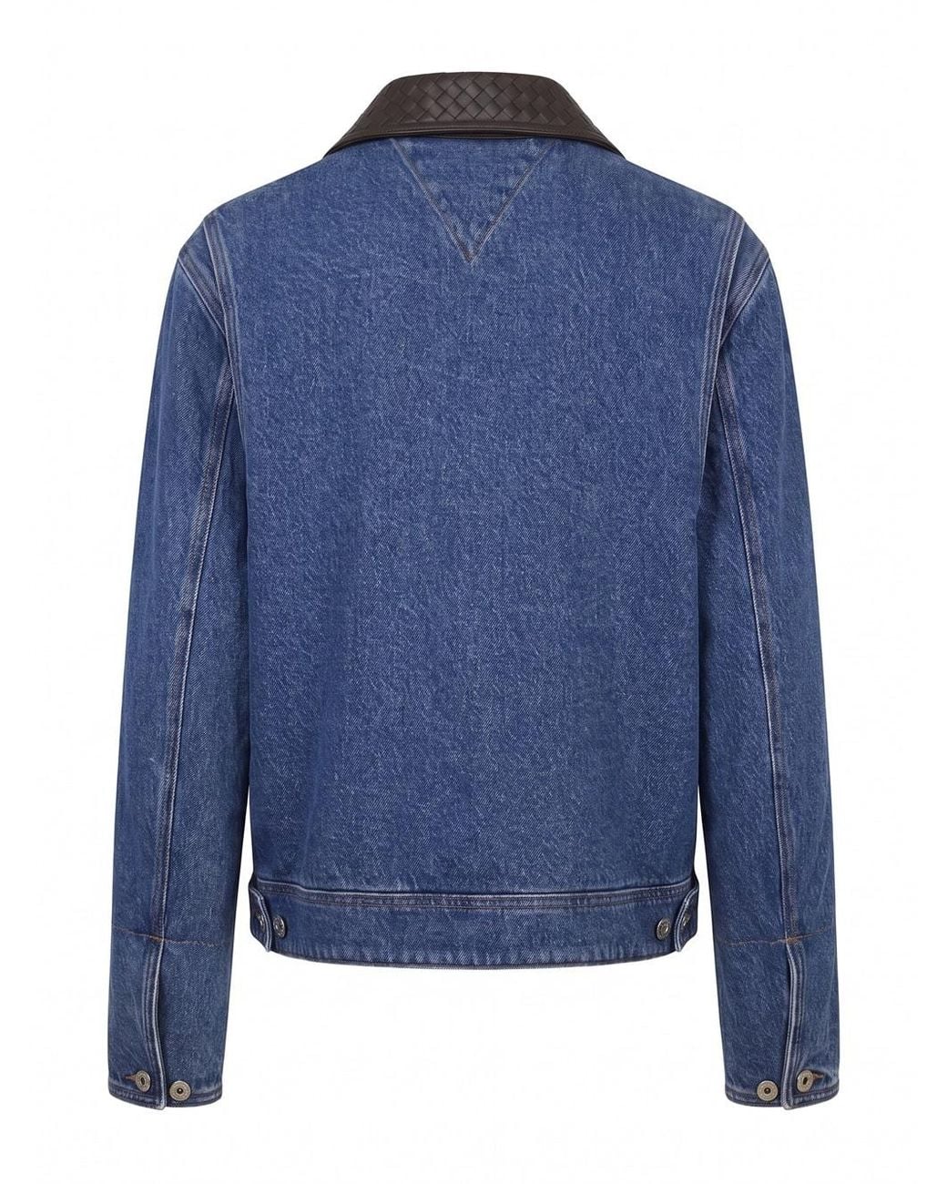 Bottega Veneta Blue Long Sleeved Zipped Jacket for men