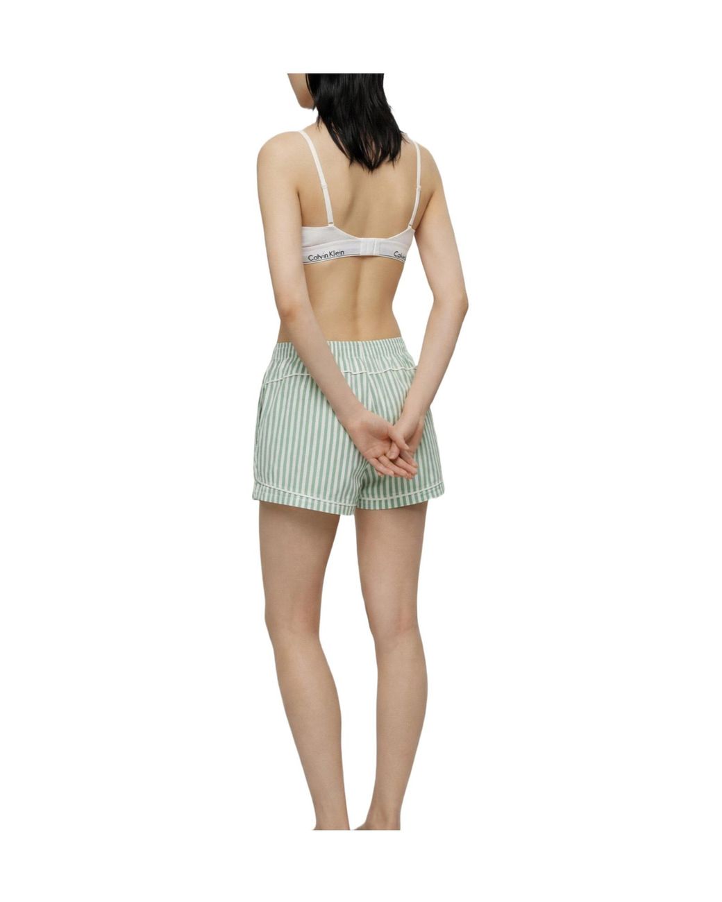 Calvin Klein Green Simple Pajama Pants