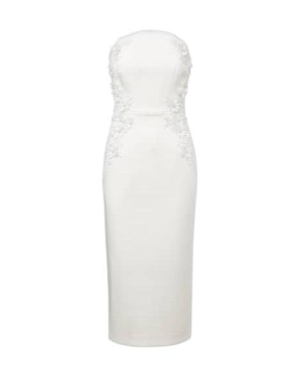 Rebecca Vallance White Xanthe Embellished Midi Dress