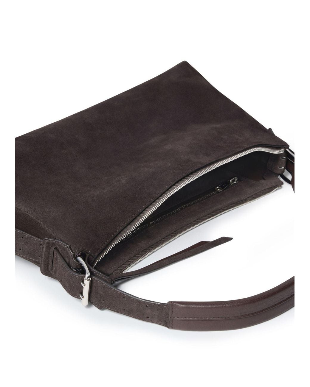 Lemaire Brown Belted Baguette Bag