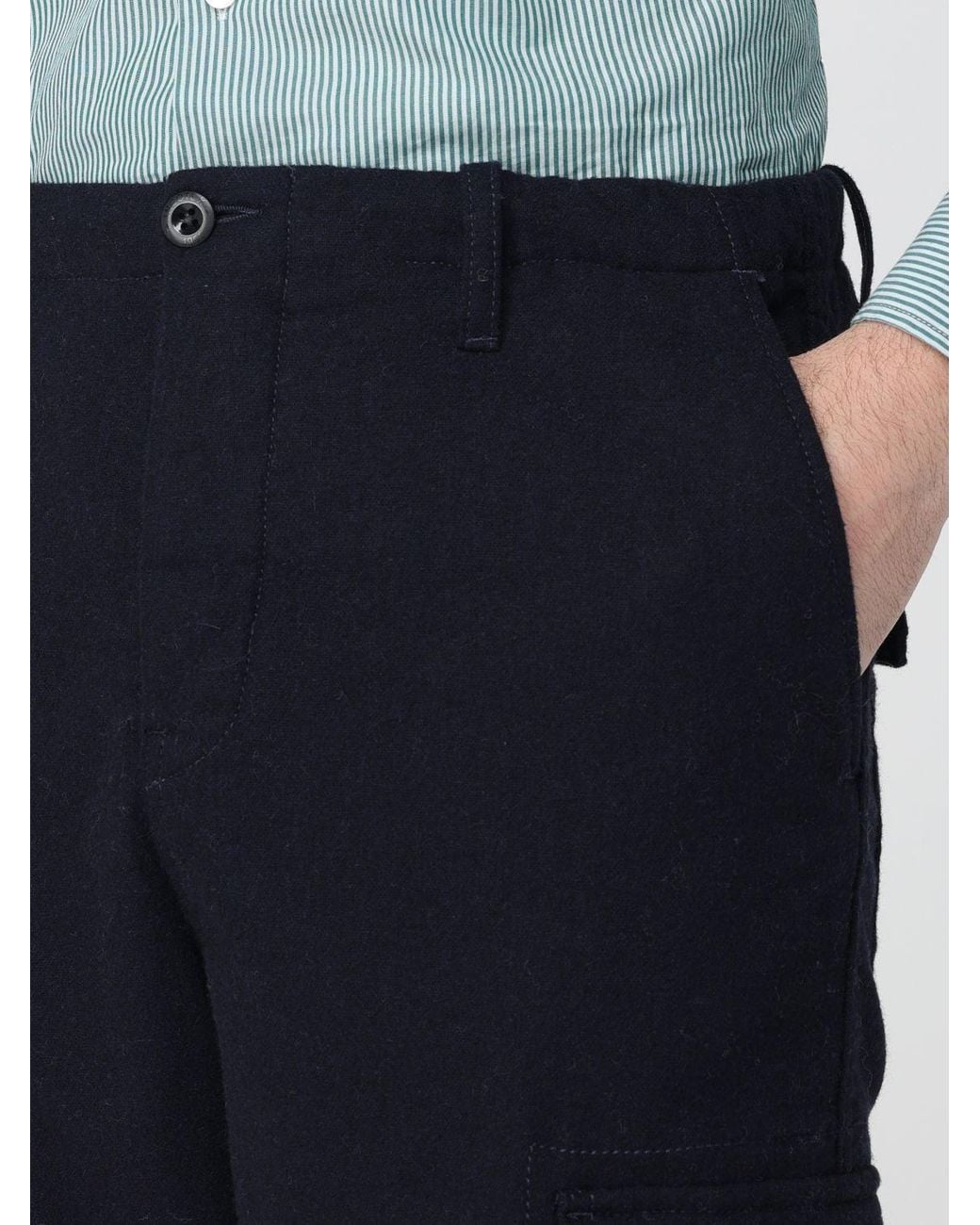 Incotex Black Cargo Trousers for men