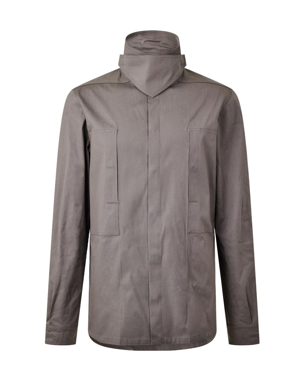Rick Owens Gray Zip-Up Windproof Jacket for men