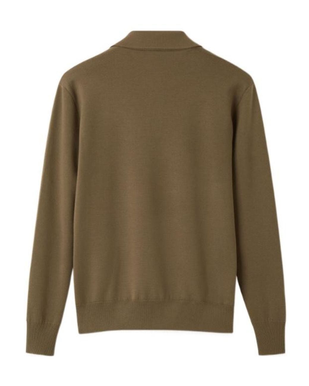 Loro Piana Green Buttonless Polo Shirt for men