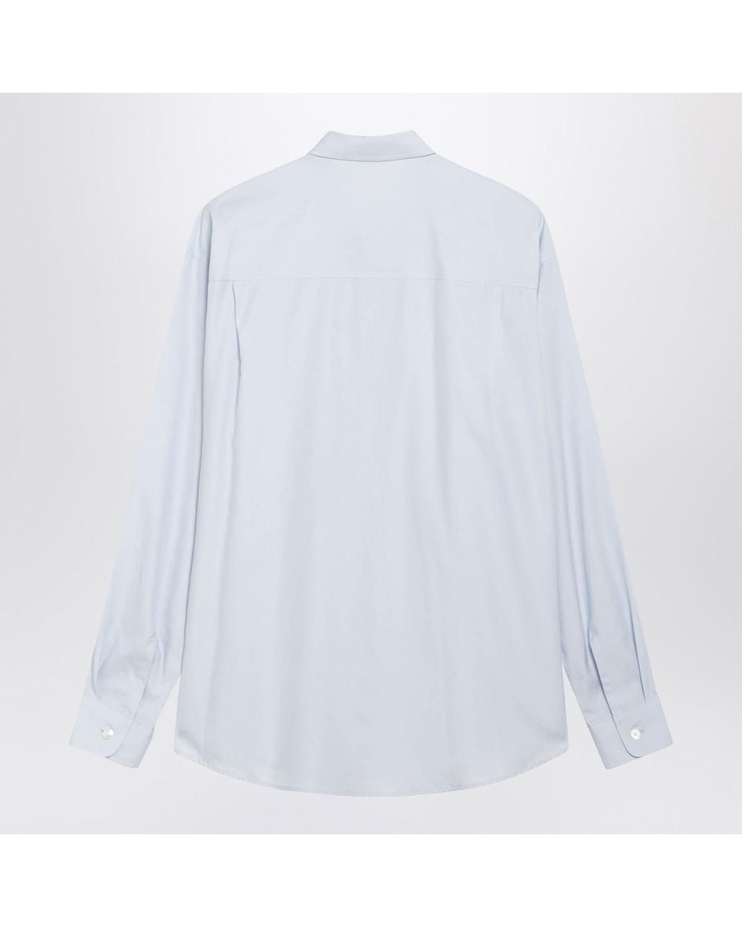 Auralee White Relaxed Long Sleeve Shirt for men