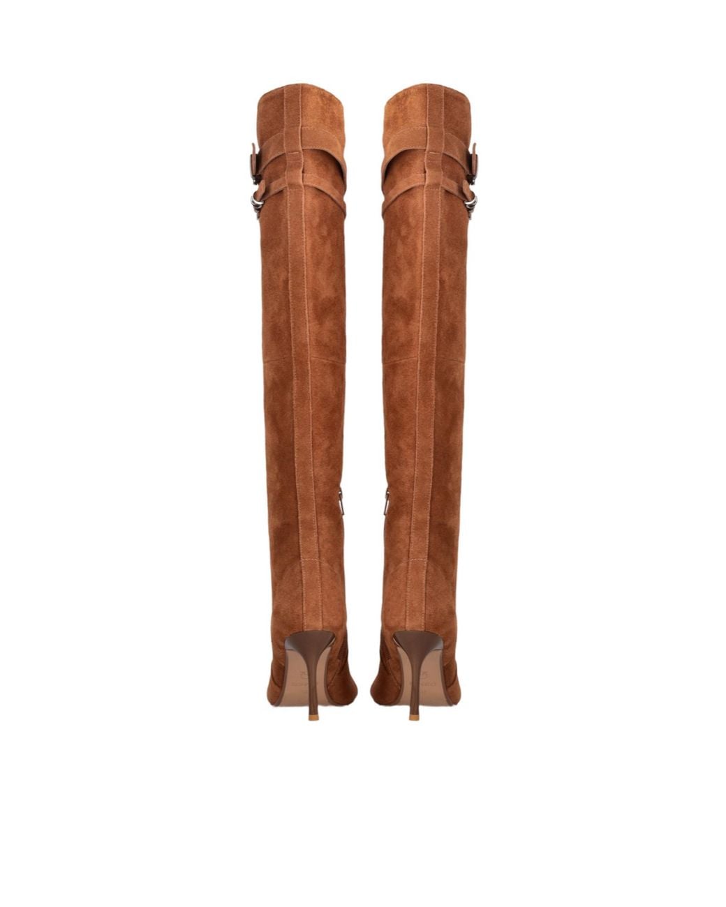 Pinko Brown Suede Boots