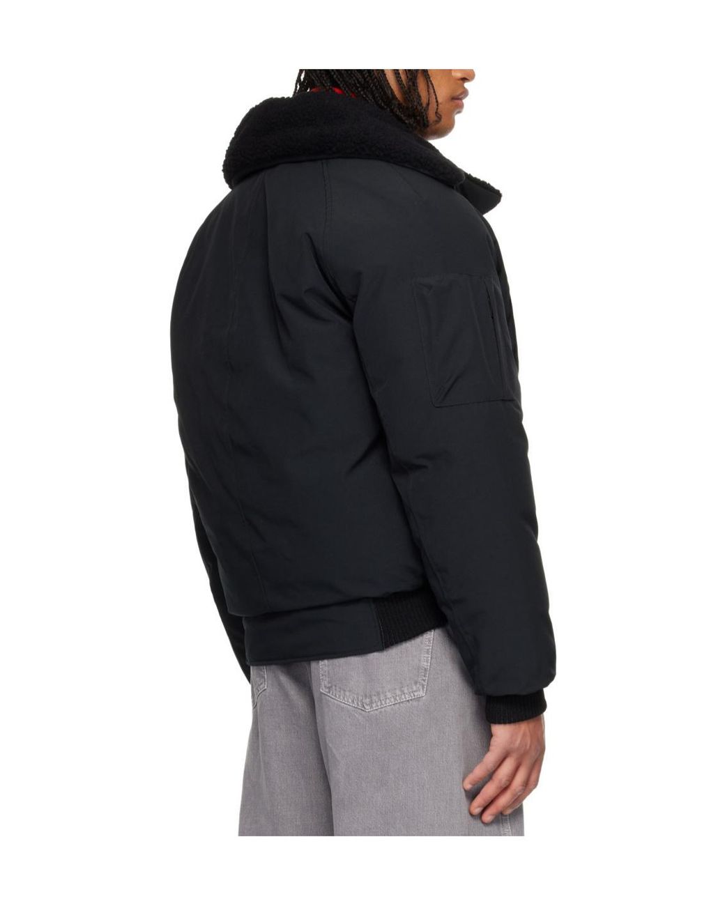 Canada Goose Black Chilliwack Aviator Bomber Jacket for men