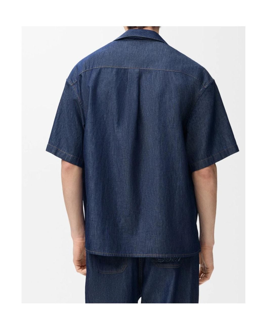 Loewe Blue Short Sleeved Shirt for men