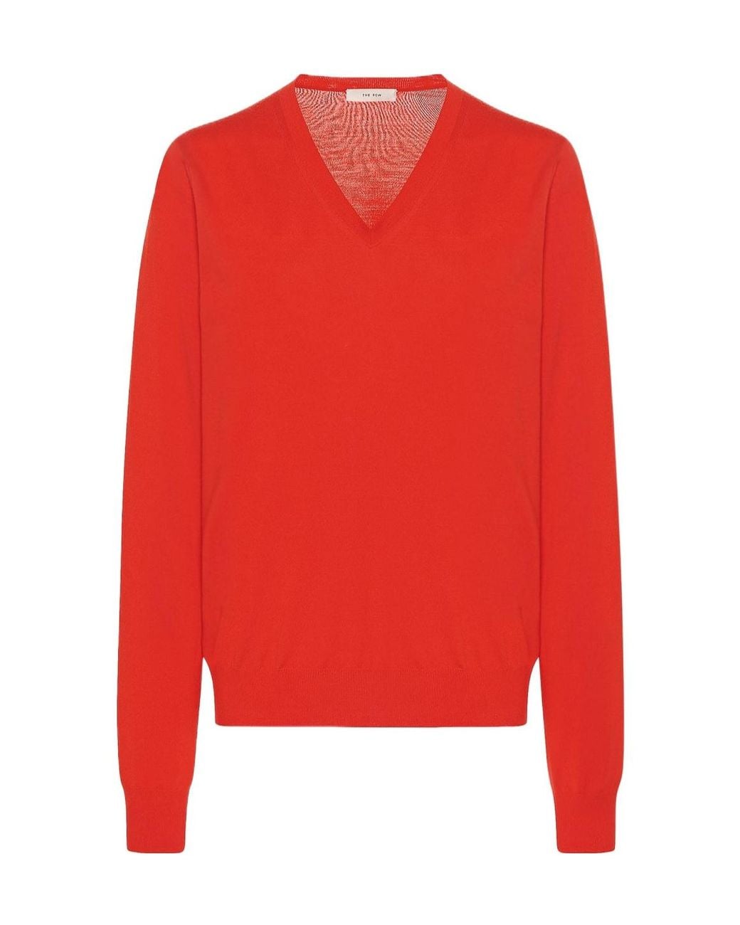 The Row Red Haius V-Neck Knitted Jumper