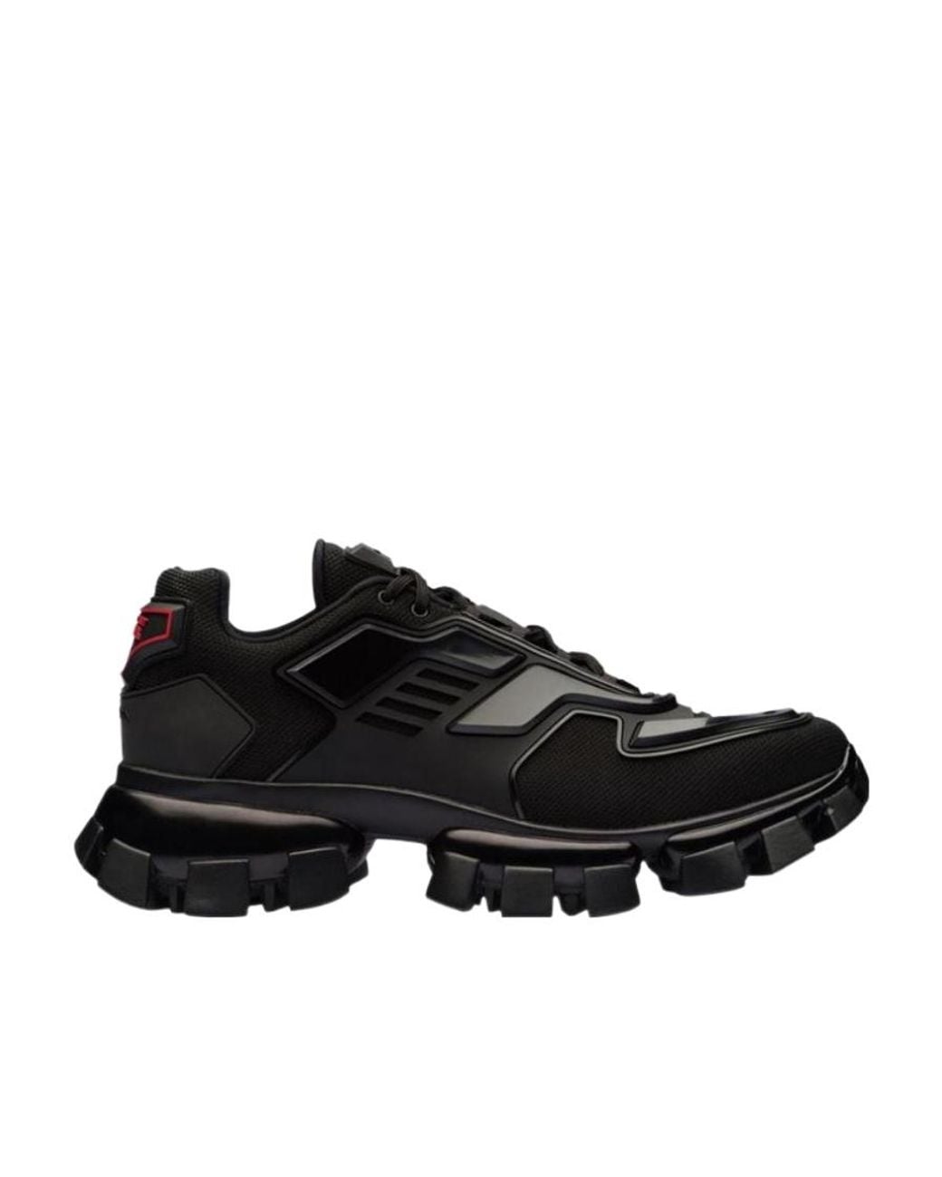 Prada Black Cloudbust Thunder Technical Fabric Sneakers for men