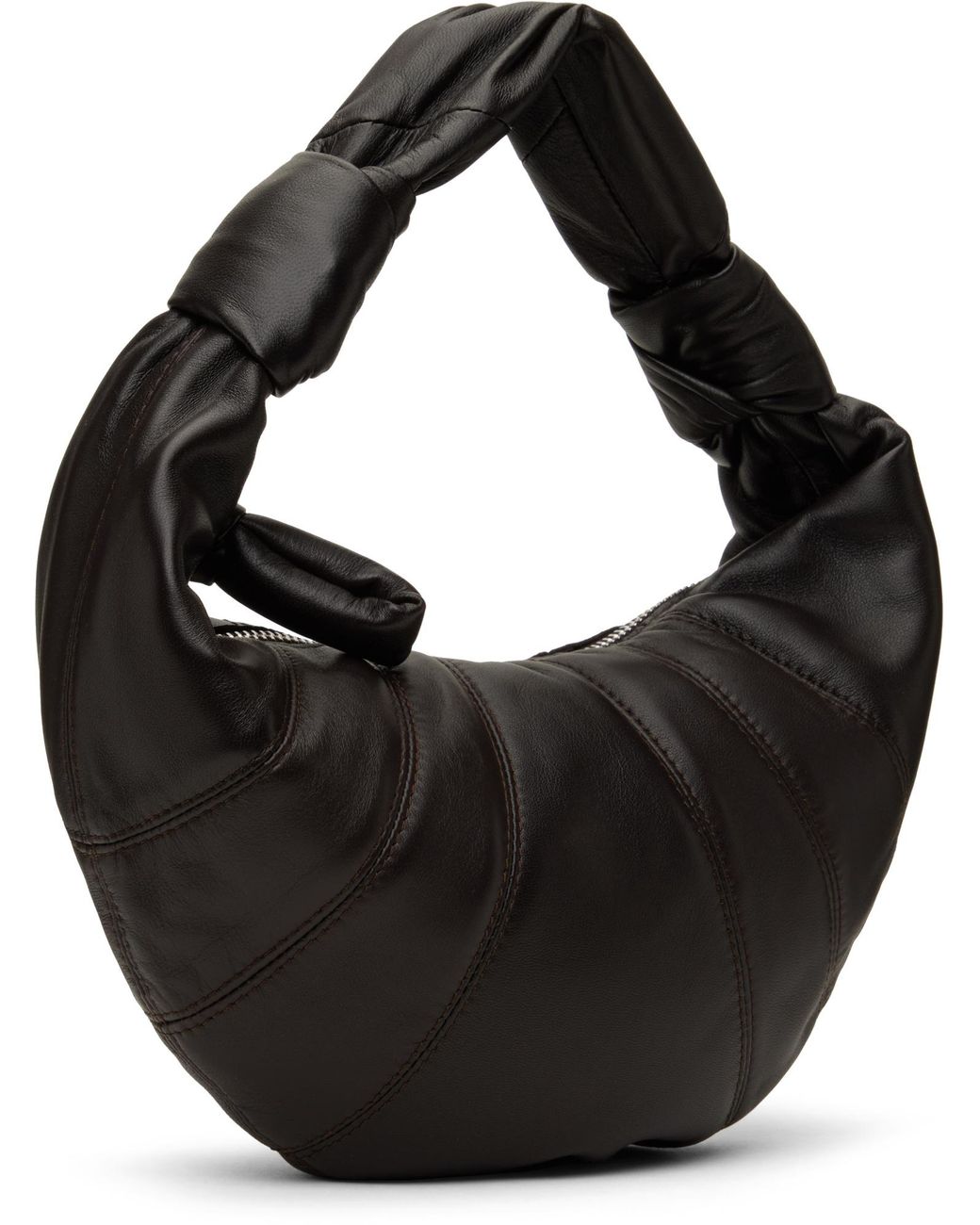 Lemaire Black Fortune Croissant Mini Top Handle Bag