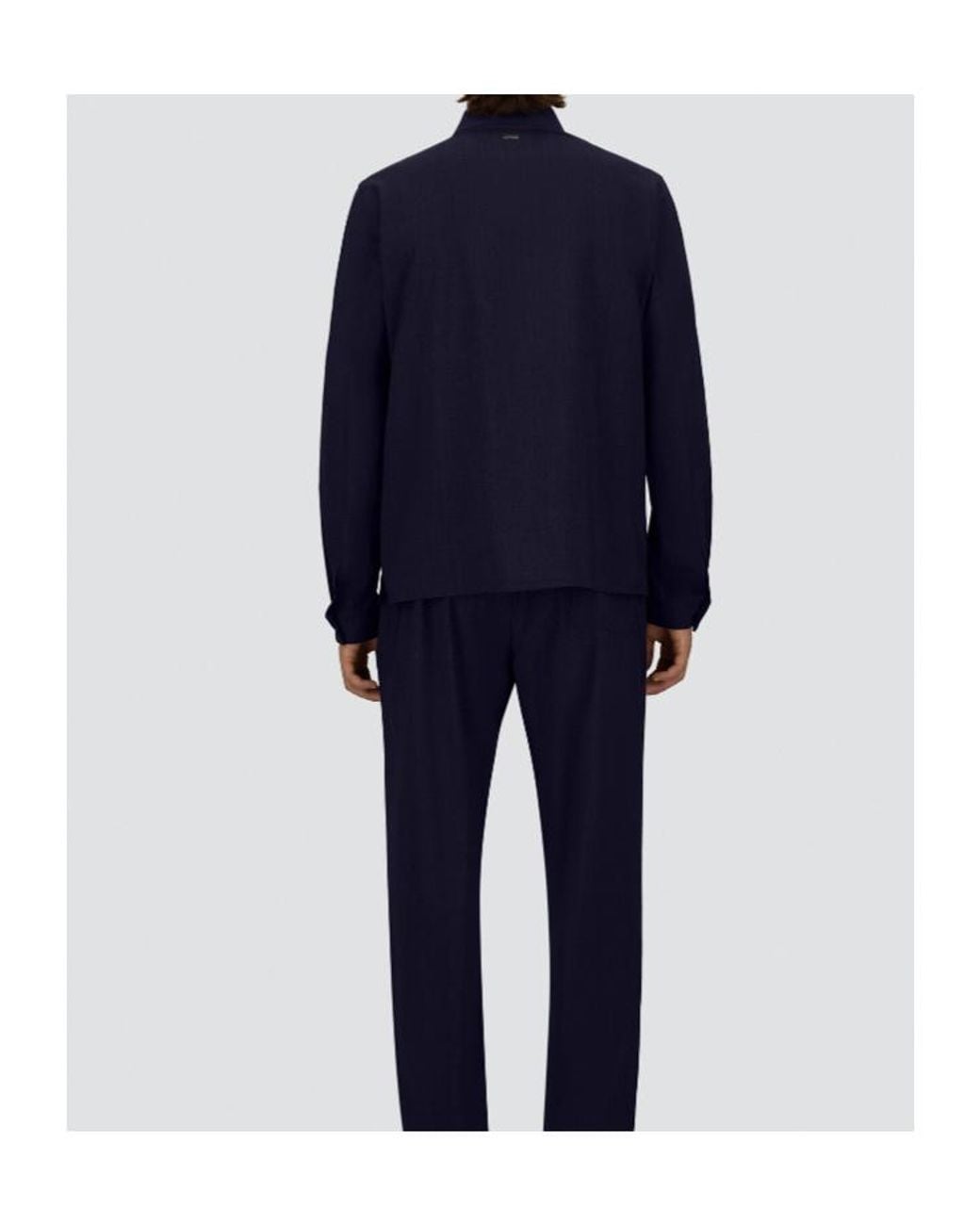 Herno Blue Boxy Pocket Jacket for men