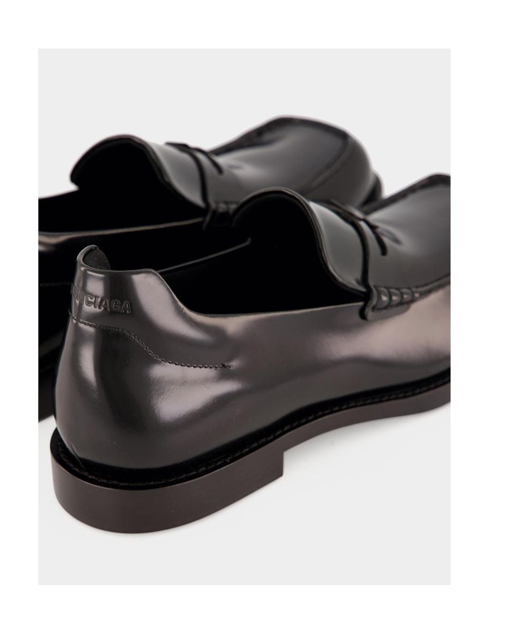 Balenciaga Black Comfy Square-Toe Loafers for men