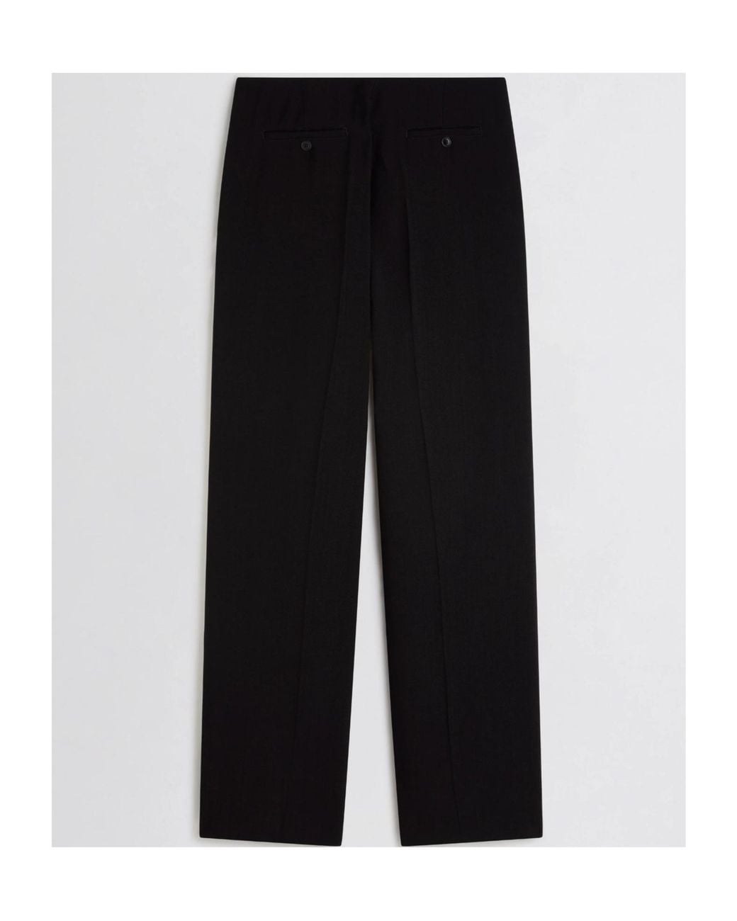 Phoebe Philo White Color-Blocked Straight-Leg Casual Pants