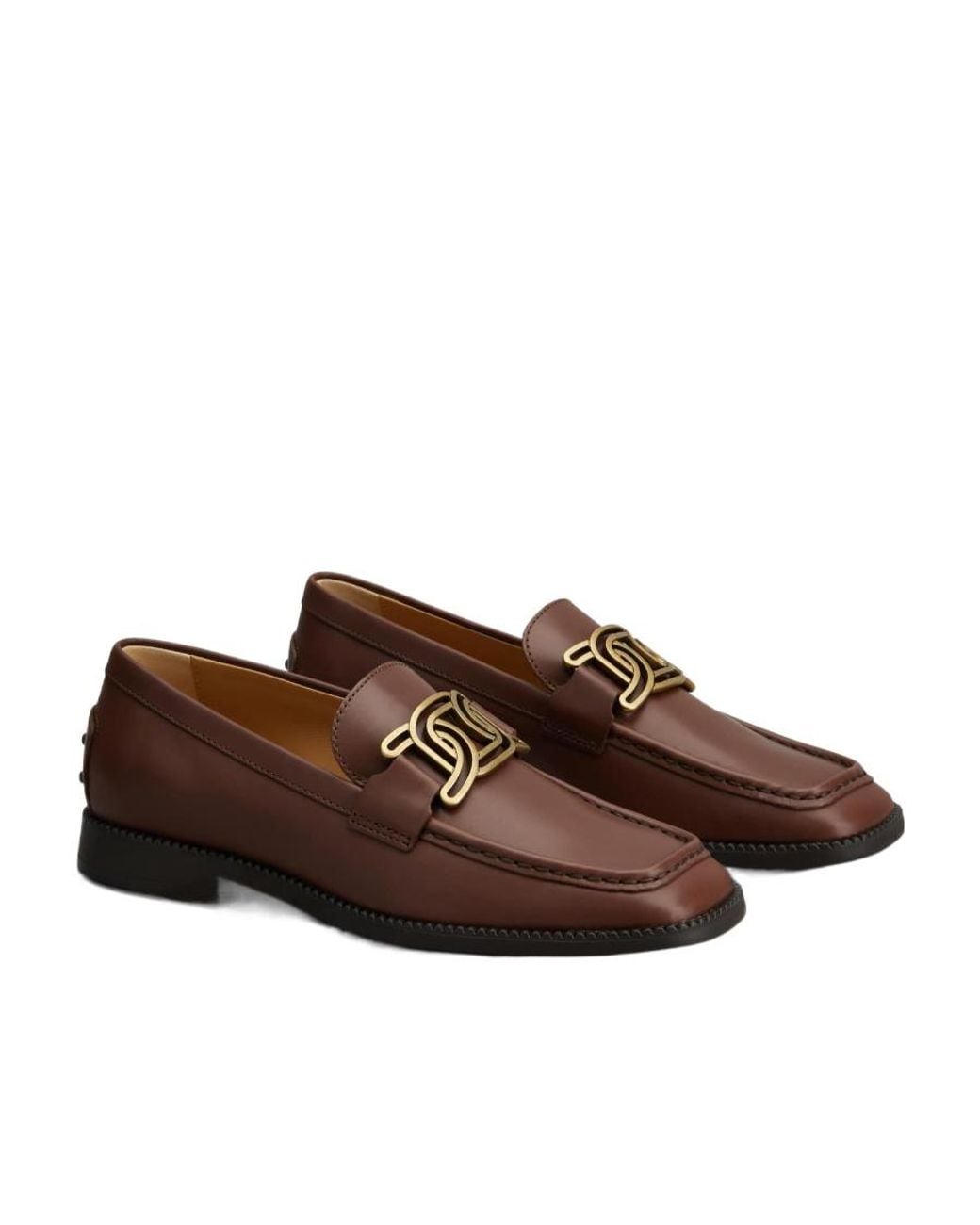 Tod's Brown Kate Loafer Shoes