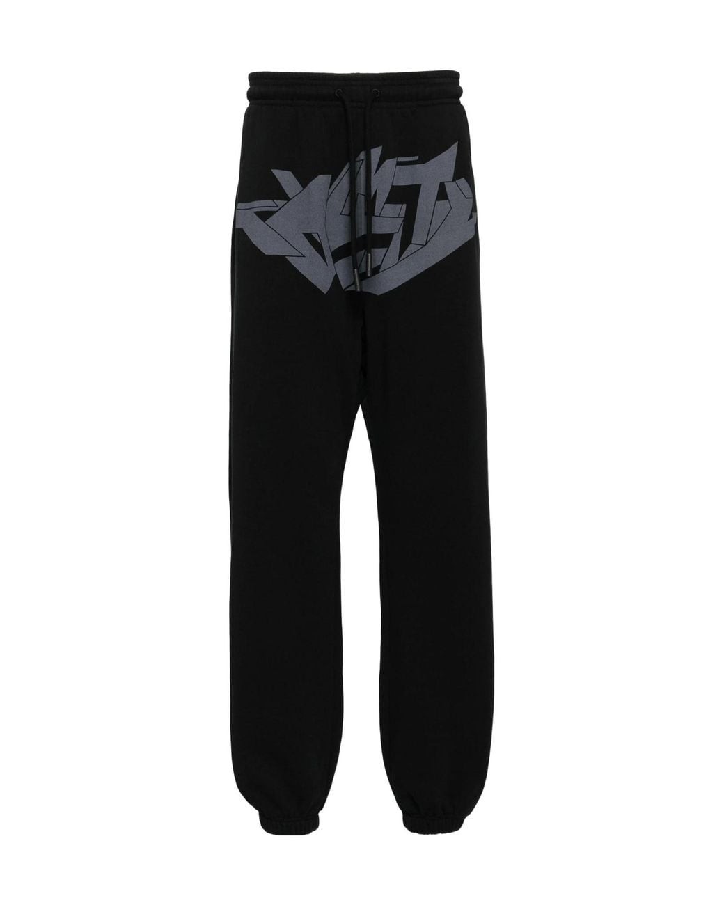 Marcelo Burlon Black Graphic Print Pants for men