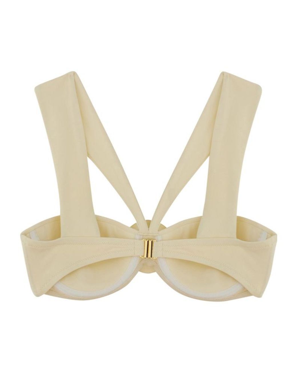 LaRevêche Natural Sahar Floral Bikini Top Beachwear