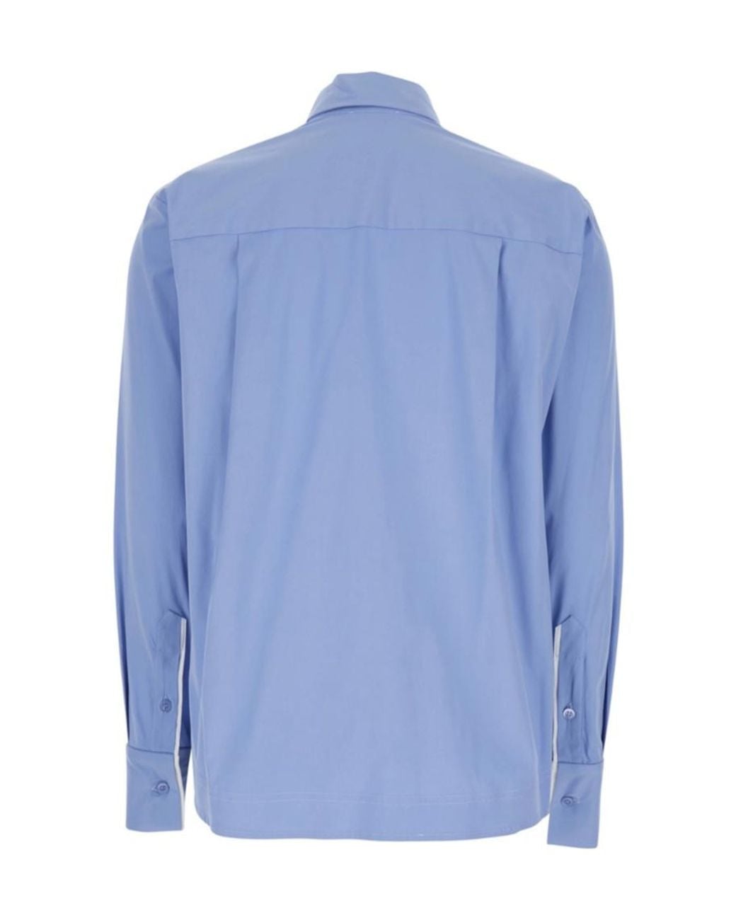 Semicouture Blue Semi Couture Stretch Classic Collar Shirt