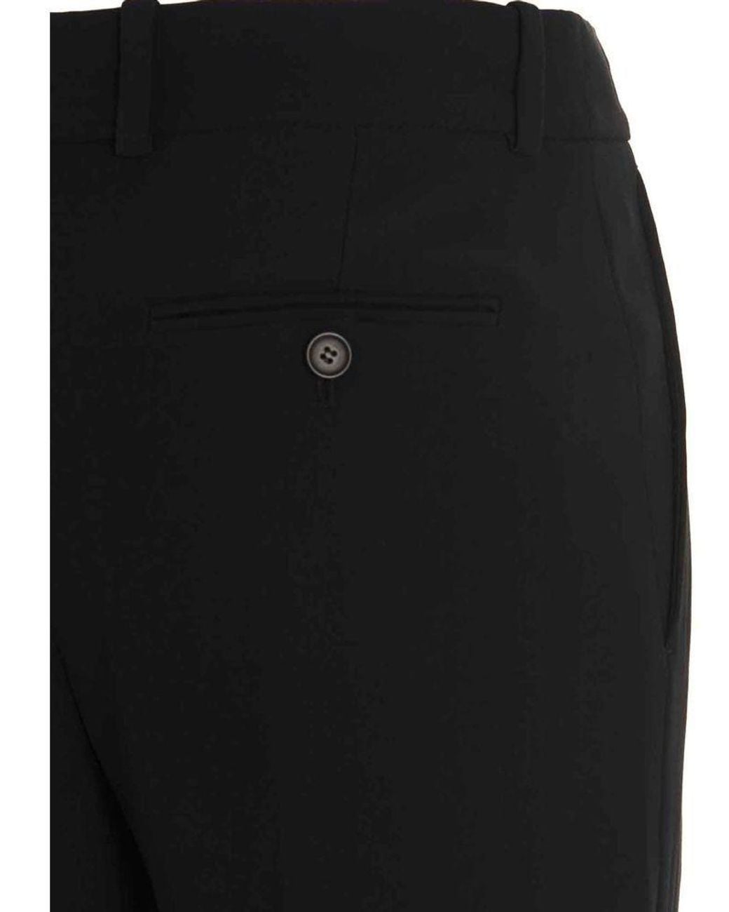McQueen Black High-Waisted Trouseres
