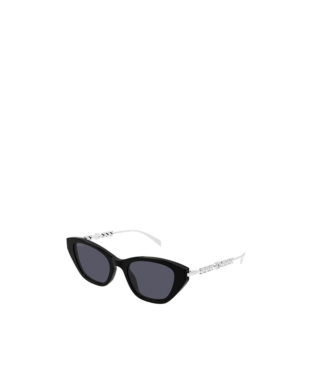 Gucci White Eyewear Cat Eye Frame Sunglasses