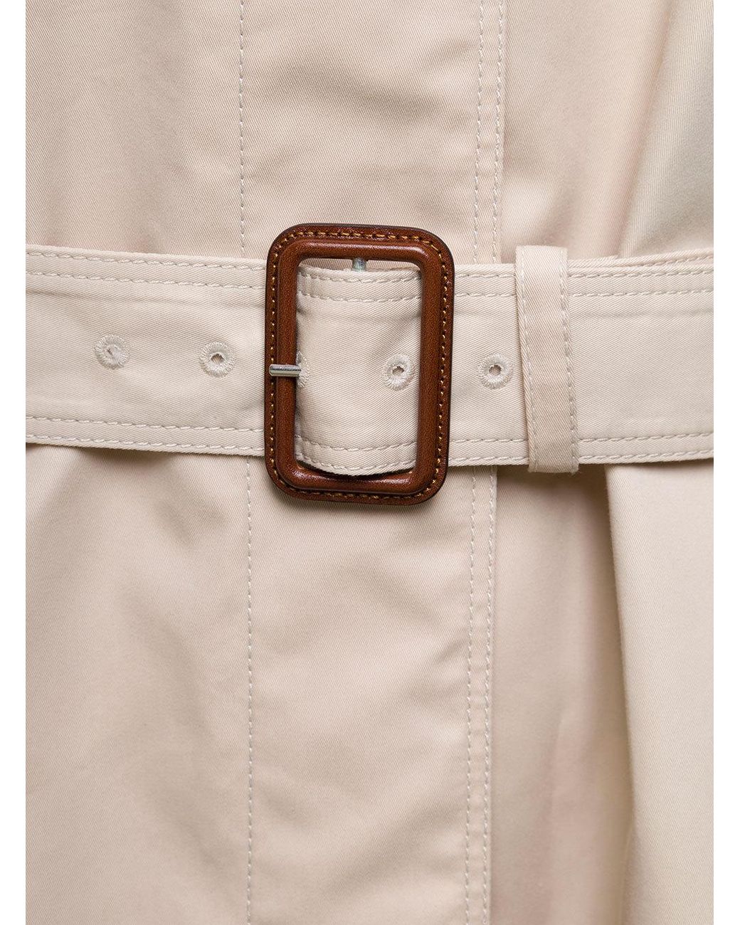 Gucci Natural Gabardine Trench Coat