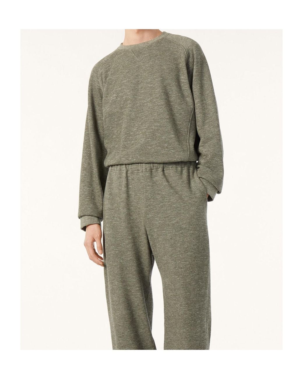 Loro Piana Green Crew-Neck Sweatshirt for men