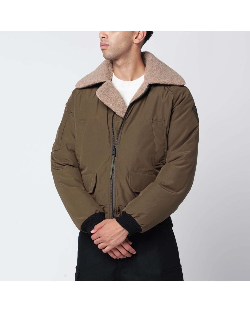 Canada Goose Green Chilliwack Aviator Bomber Jacket for men