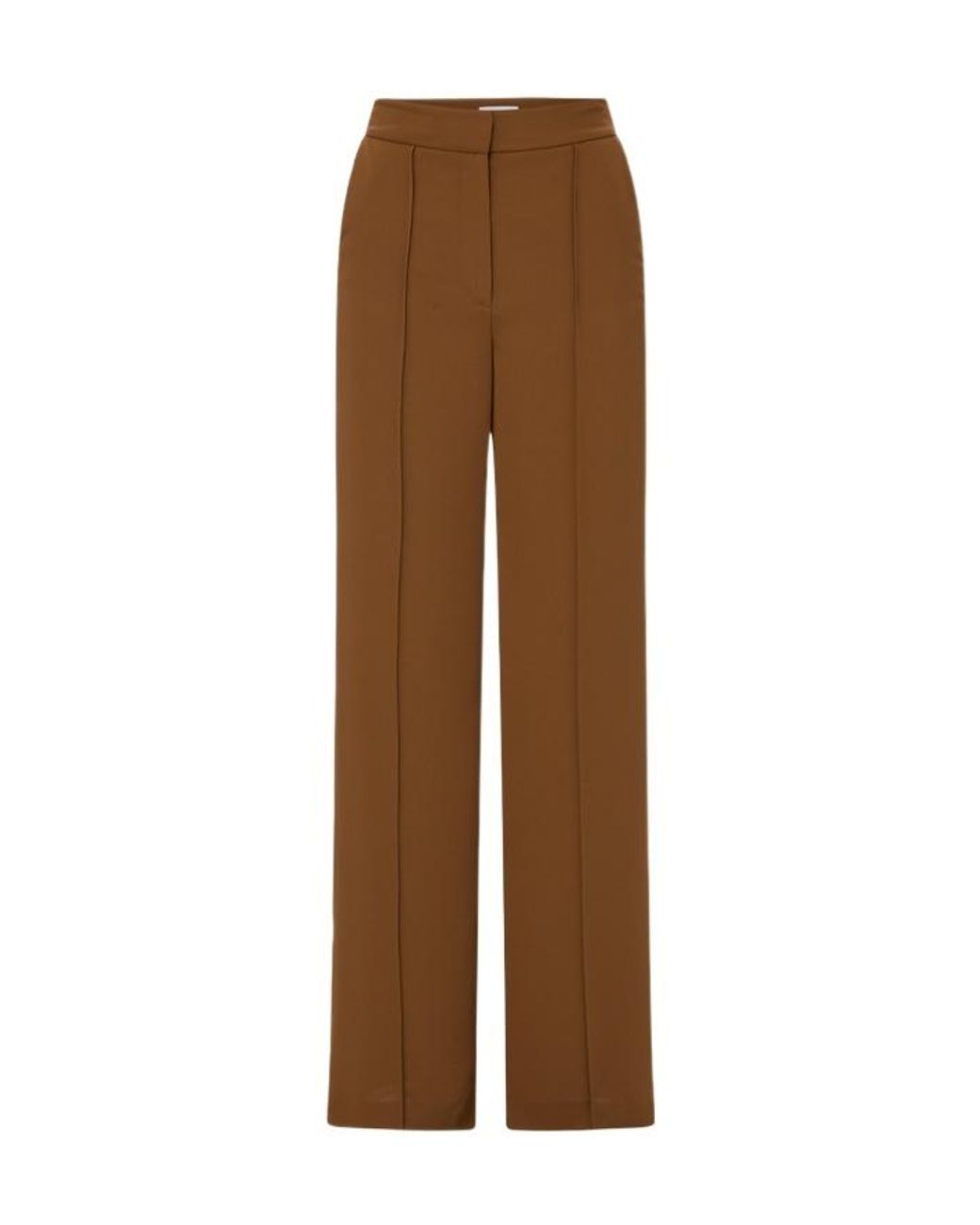 Veronica Beard Brown High-Waisted Casual Pants