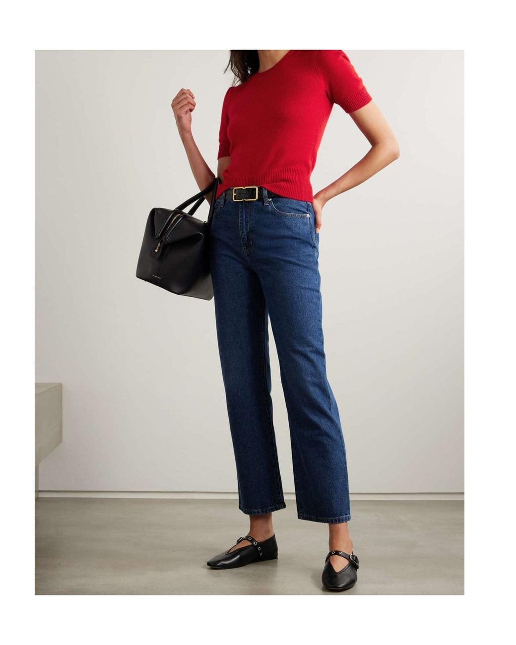 FRAME Gathered Short Sleeve Sweater