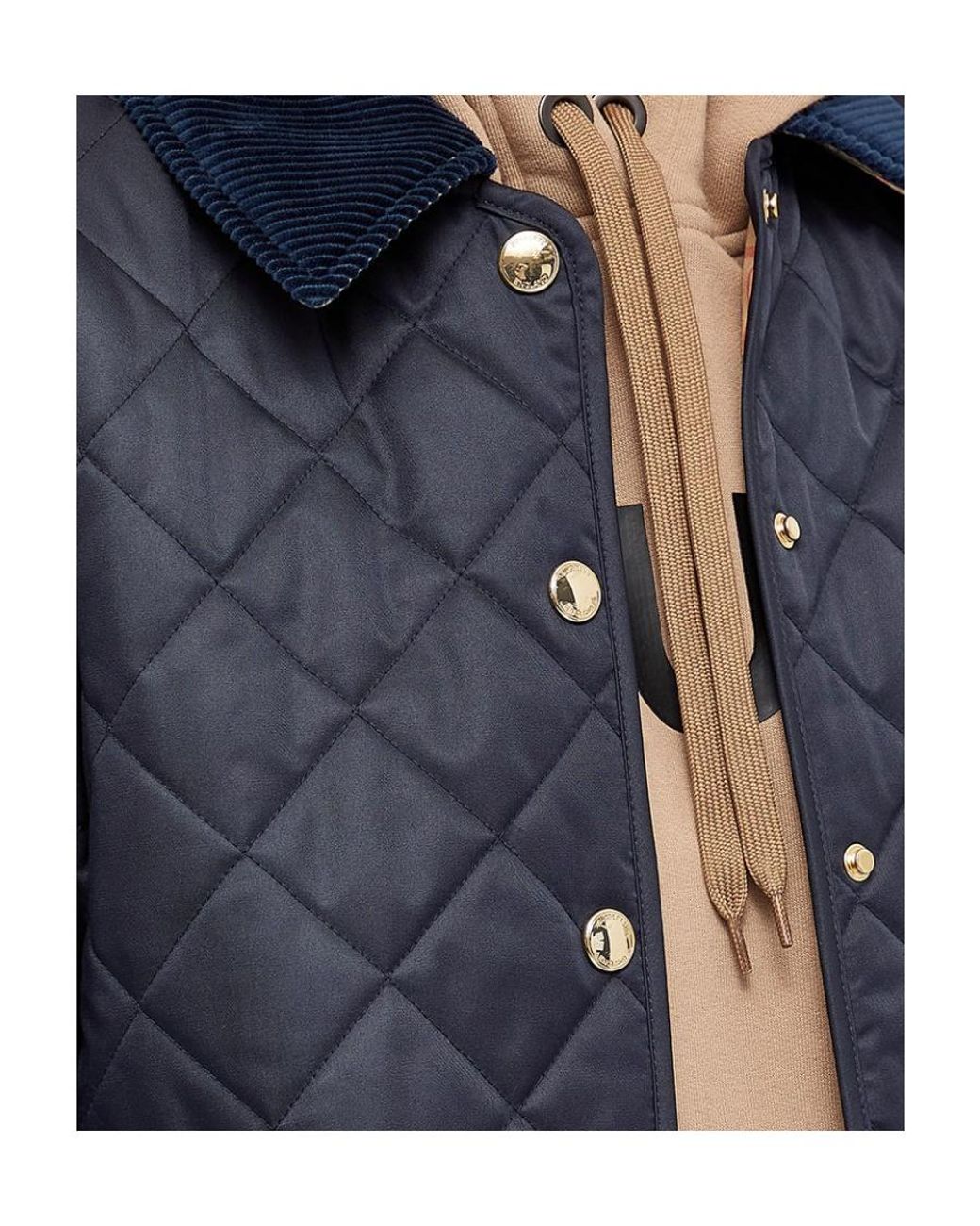 Burberry Blue Quilted Jacket