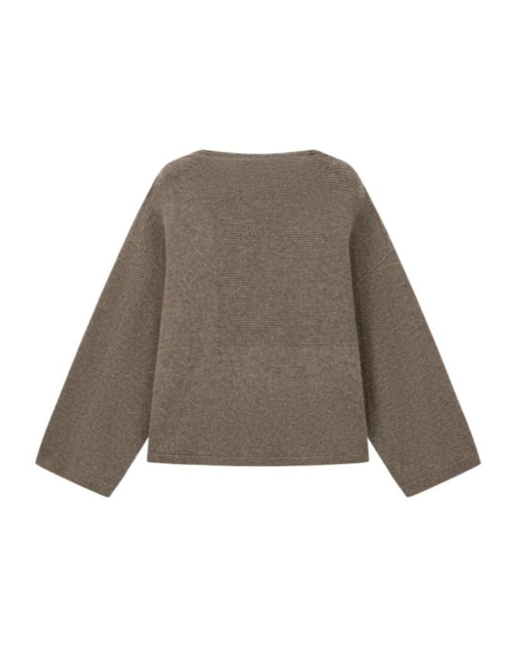 Emporio Armani Brown Long-Sleeved Knitted Jumper