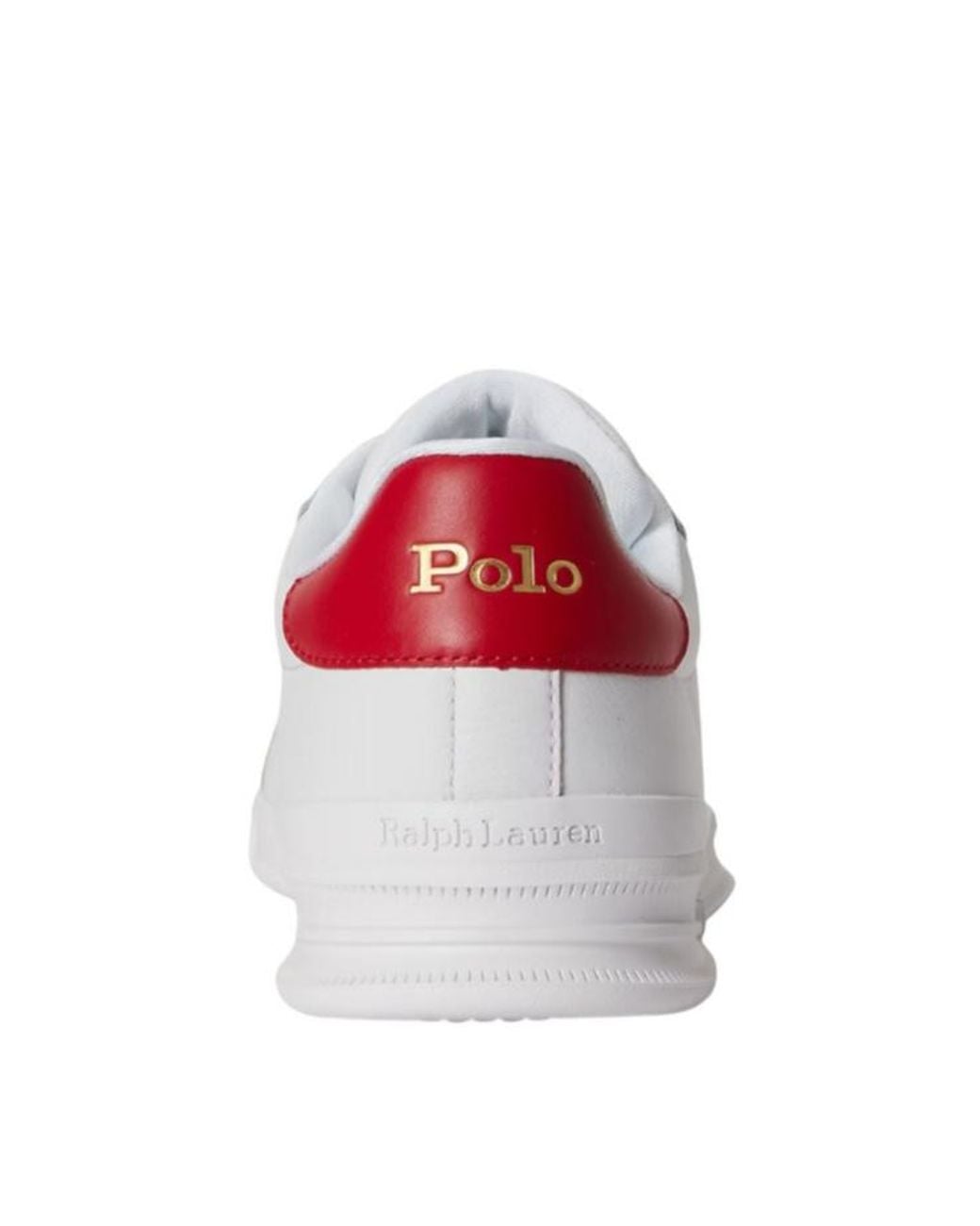 Polo Ralph Lauren White Lace-Up Low-Top Sneakers for men