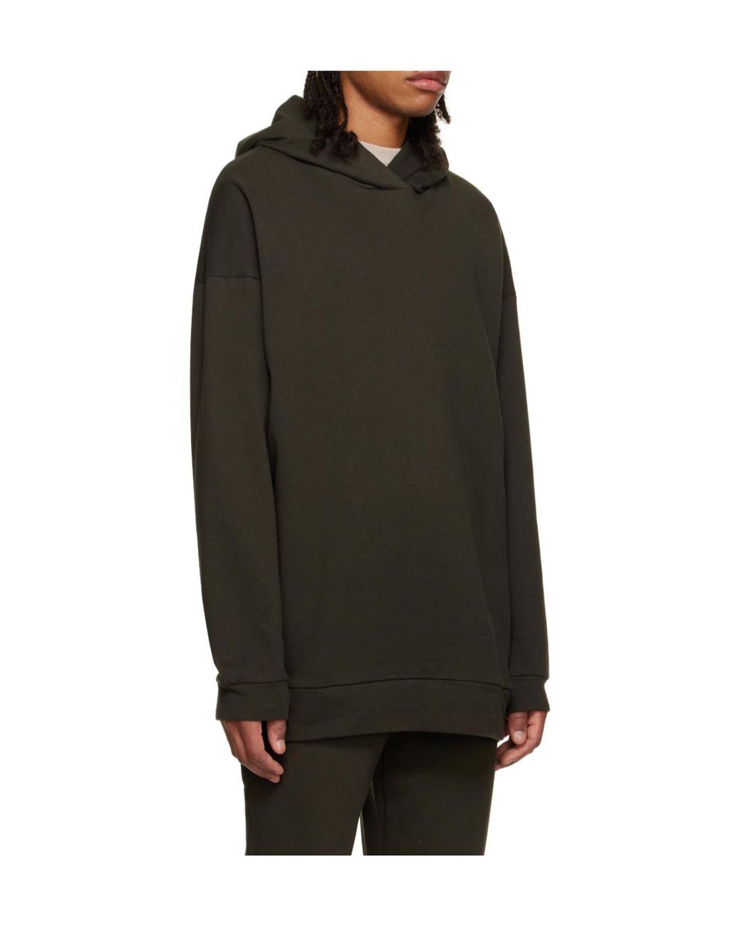 The Row Black Essoni Pullover Hoodie for men