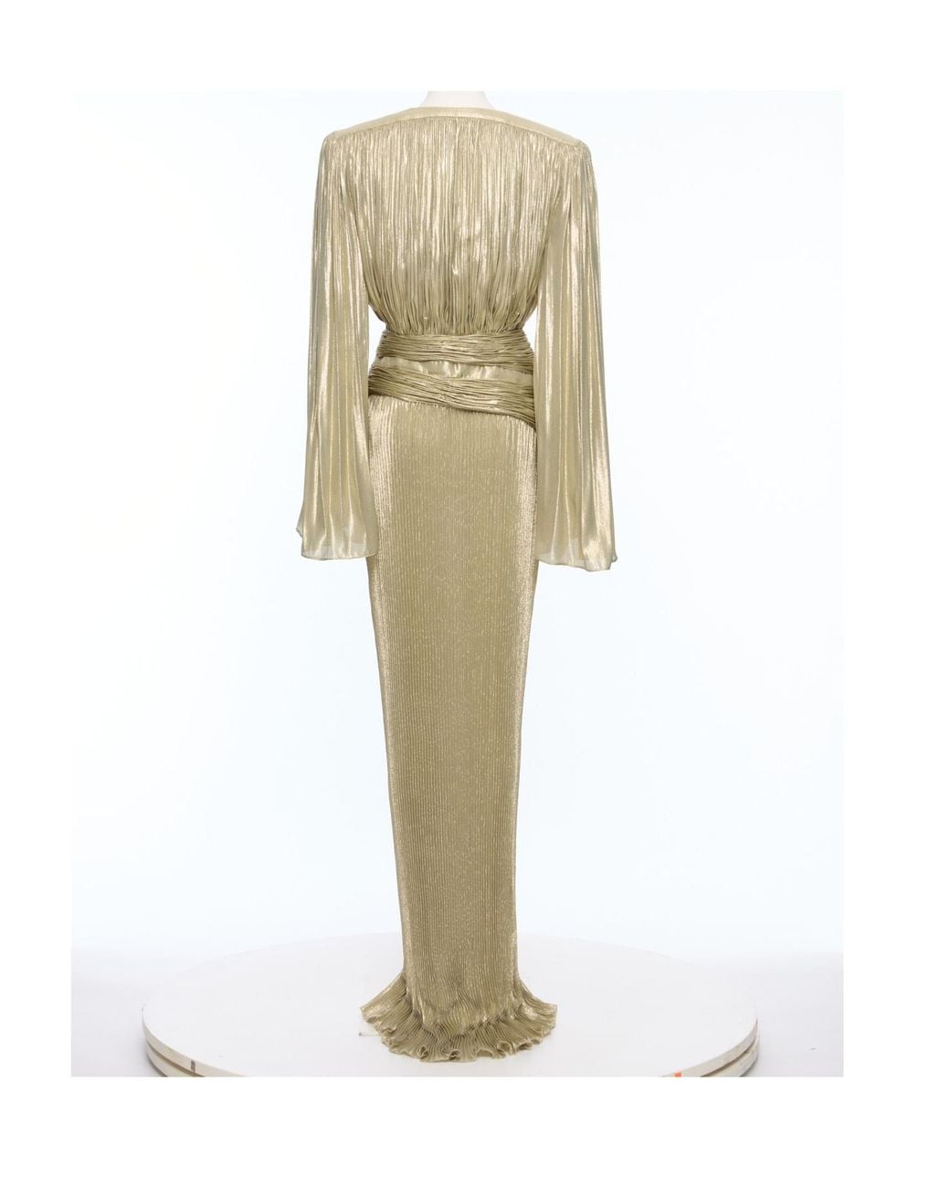 Valentino Natural Long-Sleeved Dress